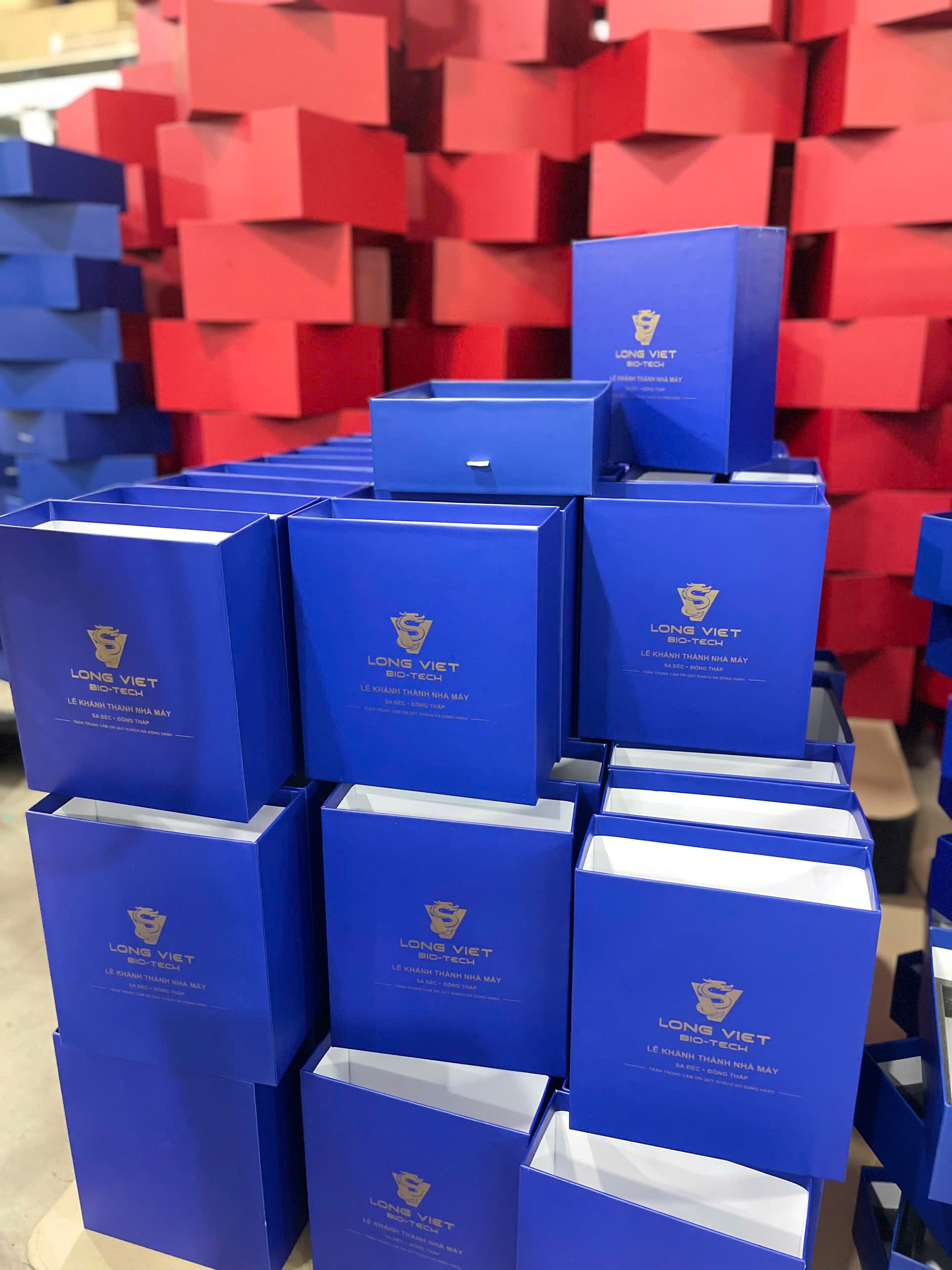 Đơn hàng hoàn thành: 100 Hộp bao diêm in logo cho Long Việt Bio-Tech