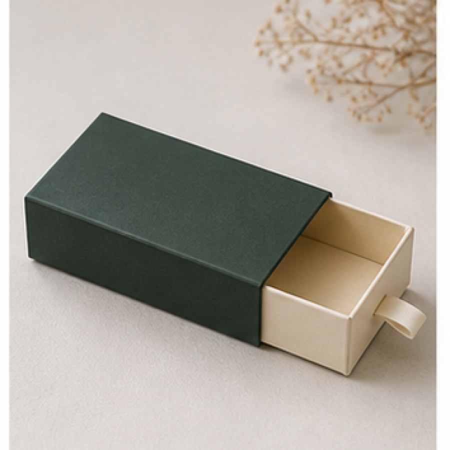 Hộp Bao Diêm Nắp Kéo cửa sổ mica